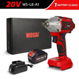 WOSAI 20V Cordless Brushless Electric Wrench Impact Wrench Socket Wrench 320N.m 4.0AH Li Battery - Assorted Buy Online