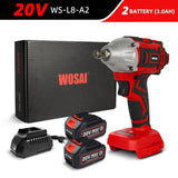 WOSAI 20V Cordless Brushless Electric Wrench Impact Wrench Socket Wrench 320N.m 4.0AH Li Battery - Assorted Buy Online