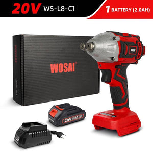 WOSAI 20V Cordless Brushless Electric Wrench Impact Wrench Socket Wrench 320N.m 4.0AH Li Battery - Assorted Buy Online