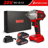 WOSAI 20V Cordless Brushless Electric Wrench Impact Wrench Socket Wrench 320N.m 4.0AH Li Battery - Assorted Buy Online