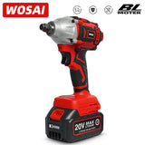 WOSAI 20V Cordless Brushless Electric Wrench Impact Wrench Socket Wrench 320N.m 4.0AH Li Battery - Assorted Buy Online