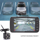 4 Inch LCD Screen 170 Degree Dash Cam Dual Lens HD 1080P Camera Car DVR Vehicle Video Recorder G-Sensor Parking Monitor - Assorted Buy Online