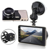 4 Inch LCD Screen 170 Degree Dash Cam Dual Lens HD 1080P Camera Car DVR Vehicle Video Recorder G-Sensor Parking Monitor - Assorted Buy Online