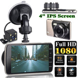 4 Inch LCD Screen 170 Degree Dash Cam Dual Lens HD 1080P Camera Car DVR Vehicle Video Recorder G-Sensor Parking Monitor - Assorted Buy Online
