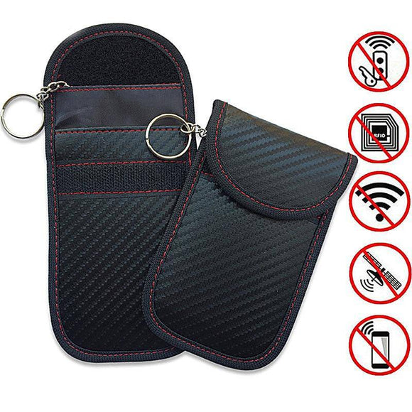 Faraday Card Car Keys Case FOB Signal Blocker Bag RFID Shielding Key Credit Card Bags Organizer for Privacy Protection BAG1042 - Assorted Buy Online