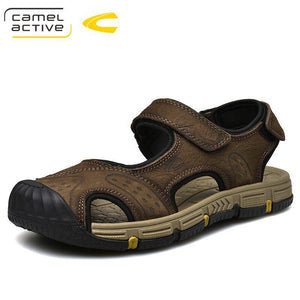 Camel Active Genuine Leather Quick-Drying Sandals Summer Casual Anti-Slippery Outdoor Sandals 19363 - Assorted Buy Online