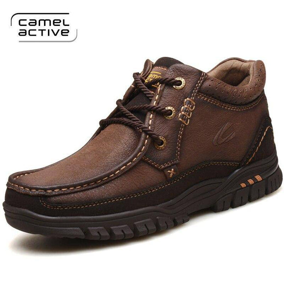 Camel Active New Hiking Shoes Men Cow Leather High Top Trekking Boots Sport Climbing Mountain Shoes Outdoor Walking - Assorted Buy Online