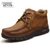 Camel Active New Hiking Shoes Men Cow Leather High Top Trekking Boots Sport Climbing Mountain Shoes Outdoor Walking - Assorted Buy Online