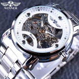 Winner Blue Ocean Fashion Casual Designer Stainless Steel Men Skeleton Watch Automatic - Assorted Buy Online