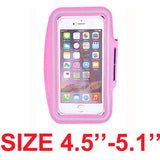Armband For Size 4.5'' 4.7'' 5.5'' 6'' 6.3'' inch Sports Cell Phone Holder Case For iphone Huawei Samsung Xiaomi - Assorted Buy Online