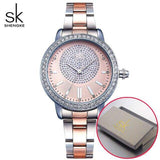 Women's Rose Gold Watch Crystal Dial Wrist Watches Quartz - Assorted Buy Online