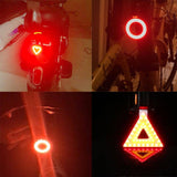 Multi Lighting Modes Bicycle Light USB Charge Led Bike Light Flash Tail Rear - Assorted Buy Online