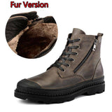 Genuine leather Autumn Men Boots Winter Waterproof Ankle Boots - Assorted Buy Online