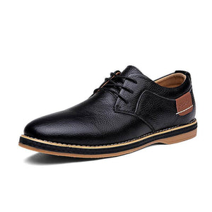 New Men Oxford Genuine PU Leather Dress Shoes Brogue Lace Up Flats Male Casual Shoes - Assorted Buy Online