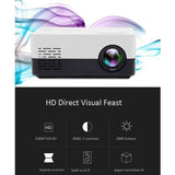 J15 1080P HD Projector Mini LED Projector Handheld Movie Beamer for Video Games Smart Home Theater Media Player US Plug - Assorted Buy Online