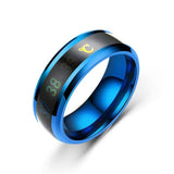 Unisex Temperature Ring Titanium Steel Mood Emotion Feeling Intelligent Temperature Sensitive Ring Waterproof - Assorted Buy Online