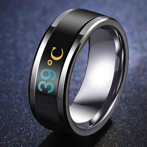 Unisex Temperature Ring Titanium Steel Mood Emotion Feeling Intelligent Temperature Sensitive Ring Waterproof - Assorted Buy Online