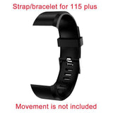 115 Plus Bluetooth Smart Watch Heart Rate Monitor Fitness Tracker Bracelet Waterproof - Assorted Buy Online