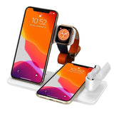 15W Qi Fast Wireless Charger Stand For iPhone 11 XR X 8 Apple Watch 4 in 1 Foldable Charging Dock Station - Assorted Buy Online