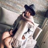 Mingjiebihuo Korean New Fashion Long Women's Scarf Shawl Warm Thick Fringed - Assorted Buy Online