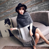 Mingjiebihuo Korean New Fashion Long Women's Scarf Shawl Warm Thick Fringed - Assorted Buy Online