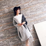 Mingjiebihuo Korean New Fashion Long Women's Scarf Shawl Warm Thick Fringed - Assorted Buy Online